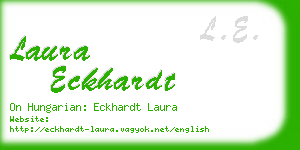 laura eckhardt business card